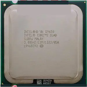 CPU CPU c 2 Quad Q9650 Processor 3.00GHz/12M/1333MHz Quad-Core Socket 775 Peedy Ship Out