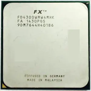 FX-Series FX-4300 FX 4300 3.8 GHz Quad-Core CPU Processor FD4300WMW4MHK Socket AM3+