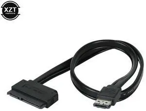 5V 50cm ESATA to SATA7+15 Pin Hard Disk Data Cable ESATA USB to Sata 22Pin Connection Adpter Cable