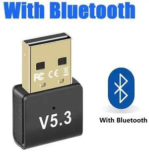 With Bluetooth Dongle BT5.3 Computer USB External Adapter Wireless Connect Earphone Speaker Mouse Game Grip Printer Mobile Phone