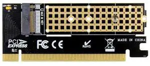 PCIE X16 M.2 M Key NVMe SSD Convert Card Solid State Drive Extend Adapter for NVMe key M.2 2230 2242 2260 2280 Drive