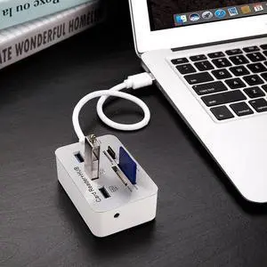 2 in 1 USB 3.0 HUB Card Reader Combo Micro SD TF Memory Card Reader USB Disk PC Mouse Adapter Phone Tablet Charging Extend Dock