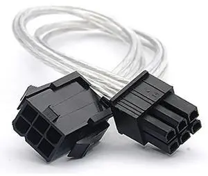6 Pin Male to 6 Pin Female Cable Tinned Copper PCI Express Power Converter Cable Video Graphics Card 6Pin to  Pin PCI-E for PC