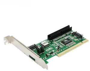 VIA6421 PCI to SATA PATA Hard Disk Converter PCI to IDE Extend Card for Desktop PC RAID Dual Channel Serial ATA Disk Array Card