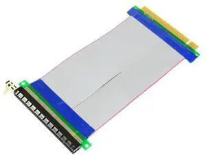 PCI-E 16X Ribbon Extension Cable Graphics Card PCI Express PCIE 2.0 Riser Card Converter Extender 20CM