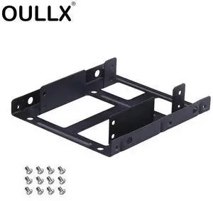 2.5 To 3.5 Inch Hard Disk Bracket Hard Drive Dual Desktop SSD Mounting Bracket Internal Adapter