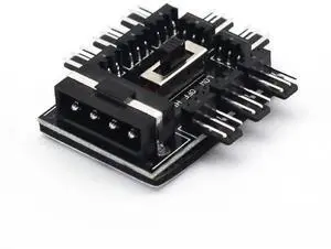 1 to 8 3Pin Fan Hub Pwm Sata Molex Splitter PC Mining Cable 12V Power Suppply Cooler Cooling Speed Controller 4PIN Adapter