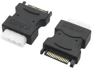 SATA to Big 4PIN Male Converter to Male SATA 15PIN HDD Power Supply Adapter Hard Disk Female 4Pin Molex IDE Power Support Plug