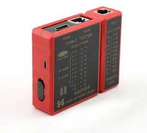 HDMI-Compatible Ethernet Cable Tester RJ45 Network Lan 8P8C POE Anti Burn RJ11 Telephone Line Tester Tool POE Protection