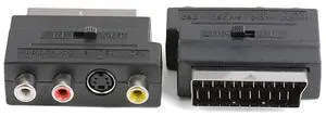 21 Pin RGB Scart To 3 RCA S-Video AV TV Adapter Composite Video Left Right Audio Converter Connect Television Projector Cable