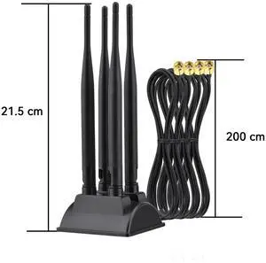 Dual Band WiFi Linear Vertical Antenna for wireless network router hotspots, PCI PCIe WiFi cards