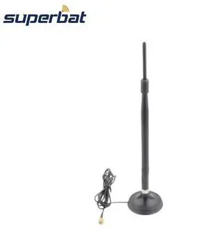 2.4Ghz 7dbi Wifi Antenna RP-SMA Male Aerial 2M Cable 50 Ohm Magnetic Base for Wireless LAN CARD AP Customizable