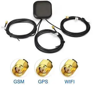 3 in 1 Funtion Multi-band GPS+WiFi+GSM Aerial Signal Booster Antenna SMA Male Connector 50ohm 3M Cable