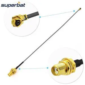 SMA Female Bulkhead Pigtail Flexible 1.13mm Cable 10cm for TV GSM CDMA 3G 4G LTE GPS WiFi DAB Antenna