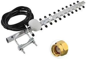 16dbi 2.4GHz Booster Wireless-G Yagi Wifi Antenna RP-SMA Male 5M Cable Long Range Extension for 802.11b/g/n WLAN