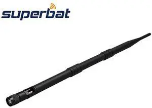 9dbi 2.4GHz Omnidirectional WiFi Folding Antenna RP-TNC Male Connector for WRT54G WAP54G 802.11b 802.11g Rubber Aerial