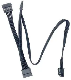 ForCorsair SF PSUs, 6Pin to 3x SATA Straight SSD HDD Power Cable ForCorsair SF450 SF600 SF750 Modular Power, 18AWG 50+15+15 CM ForCorsair SF PSUs, 6Pin to 3x SATA Straight SSD HDD Power Cable ForCorsair SF450 SF600 SF750 Modular Power, 18AWG 50+15+15 CM