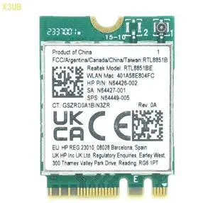 X3UB AX900 RTL8851BE WiFi6 5Ghz Networking Adapter For PC Desktop Laptop Double Band Bluetooth-compatible 5.2 Support