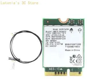 X3UB Advanced AX201NGW Wireless Networking Card for Fast Internet Connection on Win10/11 M.2 CNVio2 Interfaced