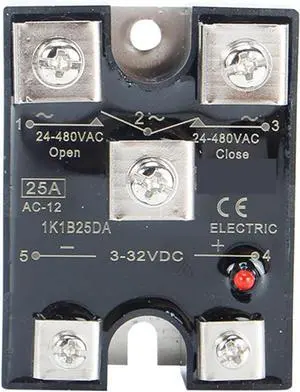 Relay 1pcs NC and NO SSR 10A 25A 40A DA Normally Closed and Normally Open Single Phase DC Control AC SSR-10DA 25DA NC Solid State Relay (Size : 40DA)