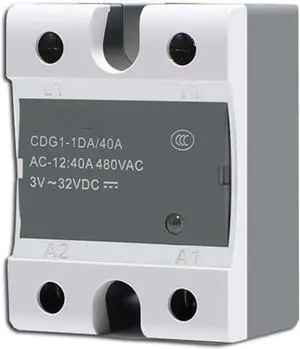 CDG1-1DA Solid State Relay 10A 15A 20A 25A 30A 40A 60A 75A 80A Single Phase DC Control AC No Contact(CDG1-1DA 15A)