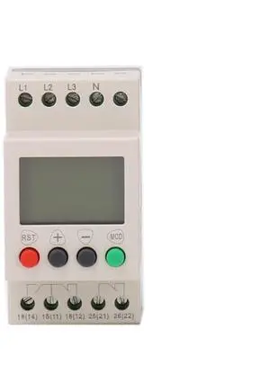 JVR1000-AN LCD Three-Phase Voltage Monitoring Relay with Overvoltage Undervoltage Phase Sequence Phase Loss Neutral Loss
