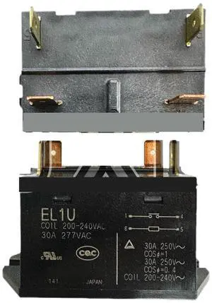 1/2/5PCS Air Conditioning Module EL1U 200-240VAC 30A 277VAC High Power Relay(1PCS)