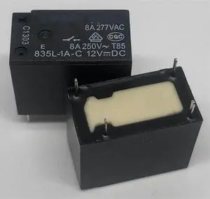 835L-1A-C 12VDC ; 835NL-1A-B-C 12VDC; 835-1A-B-S 12VDC ; (32F-1A) Relay 4 Pins 1pcs(835NL-1A-B-C 12VDC)