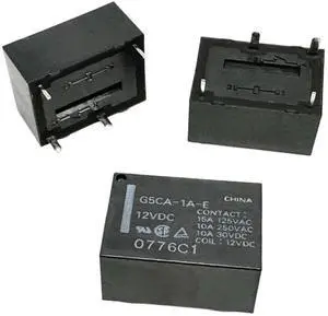 1Pcs G5CA-1A 24VDC/5VDC ; G5CA-1A-E 12VDC/24VDC ; G5CE-1 24VDC ; (7520A-5V/12V/24V-10A) Relay 4pins(G5CA-1A-E 12VDC)