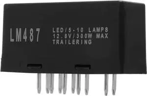 10Pin LM487 Hazard Warning Turn Signal LED Flasher Relay 10383321 Replacement for Silverado 1500 1500HD 2500HD 3500 2003-2006