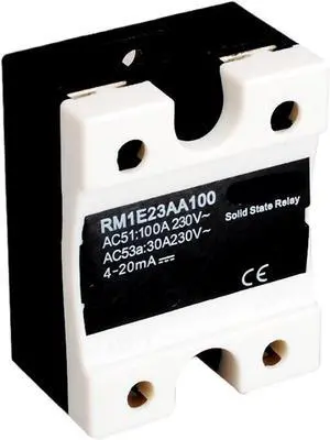 RM1E23AA100 Single Phase AC Solid State Relay,Industrial Analog Switching SSR 100A/24-280VAC,Isolation Voltage Regulator Relay
