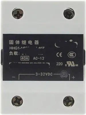 HHG1-1/032F-38 Single-Phase Solid State Relay 40A260A DC24V Control AC 220V(Size:HHG1-1/032F-38 25Z 2 DCcontrolAC) HHG1-1/032F-38 Single-Phase Solid State Relay 40A260A DC24V Control AC 220V(Size:HHG1-1/032F-38 25Z 2 DCcontrolAC)