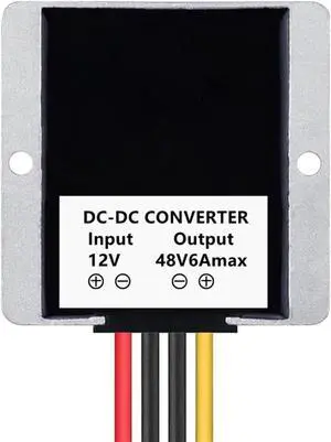 12V Step Up to 48V 6A Boost Converter 288W Regulator Power Converter for Golf Cart Club Car Solar System
