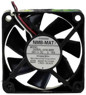 2406RL-05W-M59 24V 0.18A 6015 Cooling Fan 60X60X15MM 3-Wire