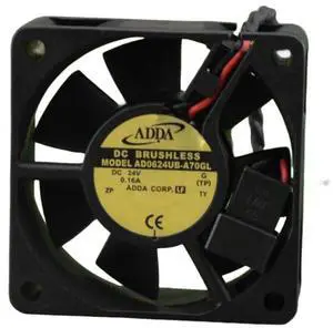 AD0624UB-A70GL 24V 0.16A 6025 Cooling Fan, 60X60X25MM 2-Wire