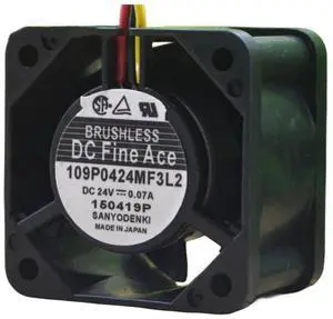 109P0424MF3L2 24V 0.07A 4028 Cooling Fan, 40X40X28MM 3-Wire