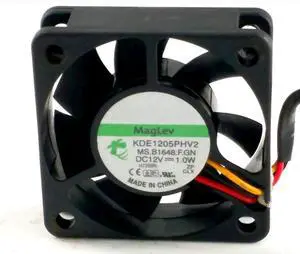 KDE1205PHV2 DC12V 1.0W 50X50X15mm 3-Wire Cooling Fan 5015mm