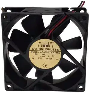 AD0824US-A71GL 24V 0.26A 8025 Cooling Fan,80X80X25MM 2-Wire