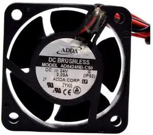 DAD0424HB-C50 24V 0.09A 4020 Cooling Fan 40X40X20MM 2-Wire