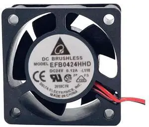 EFB0424HHD 24V 0.12A 4020 Cooling Fan 40X40X20MM 2-Wire