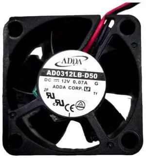 AD0312LB-D50 12V 0.07A 3015 Cooling Fan, 30X30X15MM 2-Wire