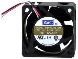 DS04020B12H 12V 0.20A 4020 Cooling Fan, 40X40X20MM 3-Wire