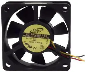 AD0624MB-A72GL 24V 0.08A 6025 Cooling Fan,60X60X25MM 3-Wire