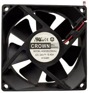 AGE07025B24HU 24V 0.40A 9225 Cooling Fan, 92X92X25MM 2-Wire