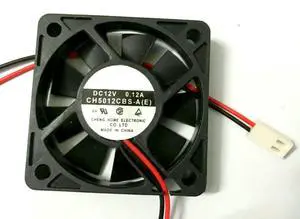 CH5012CBS-A(E) DC12V 0.12A 50x50x10mm 2-Wire Cooling Fan