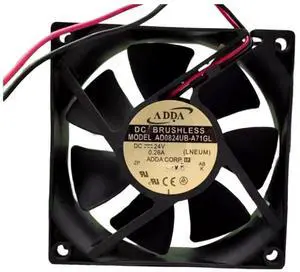 AD0824UB-A71GL 24V 0.26A 8025 Cooling Fan,80X80X25MM 2-Wire