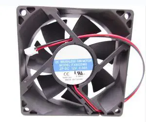 FX8025MS 12V 0.08A 80x80x25mm 2-Wire Cooling Fan