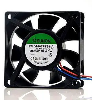 PMD2407PTB1-A 24V 70MM Fan 24V 4.3W 7CM 7025 3-Wire Inverter Cooling Fan