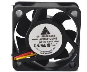 AFB0412VHB 40x40x15mm 12V 0.24A 4CM 3-Wire Cooling Fan