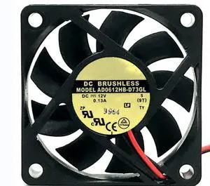 for AD0612HB-D73GL 12V 0.13A 60X60X15MM 2-Wire Cooling Fan